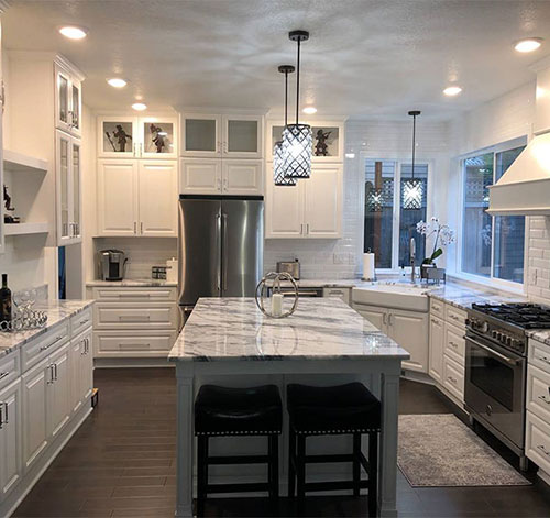 Kitchen upgrade by Parr Cabinet Design Center showcasing exquisite cabinets and countertops