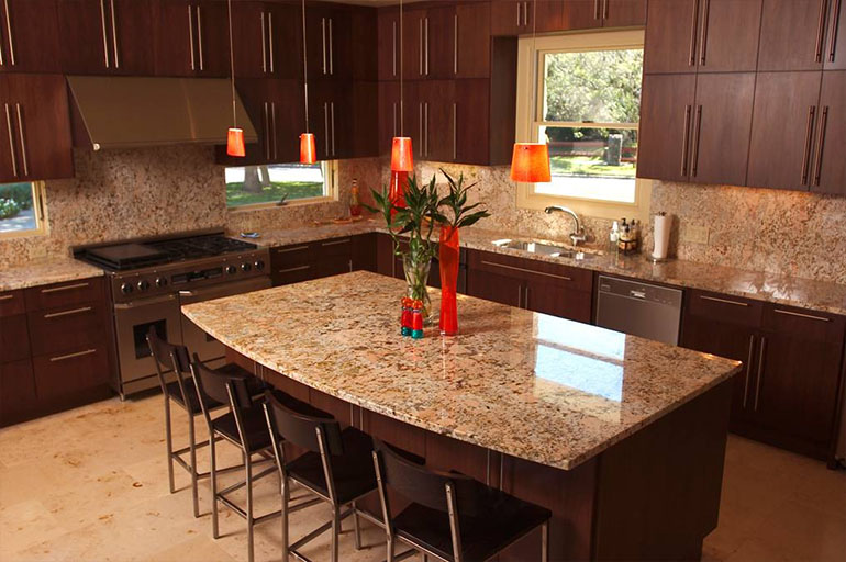 Beautiful kitchen countertop by Parr Cabinet Design Center showcasing style and functionality